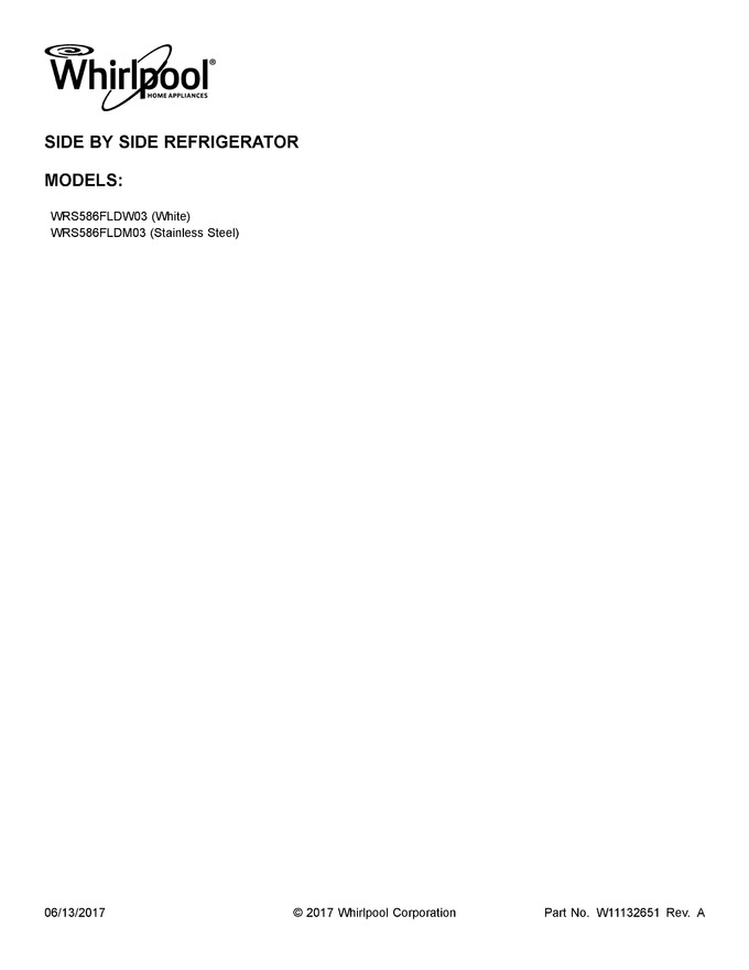 Diagram for WRS586FLDM03