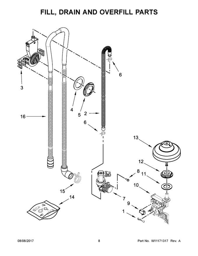 Diagram for KDTE254EWH3