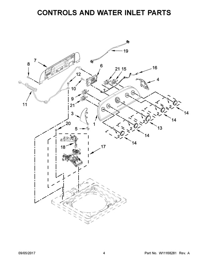 Diagram for WTW4816FW2