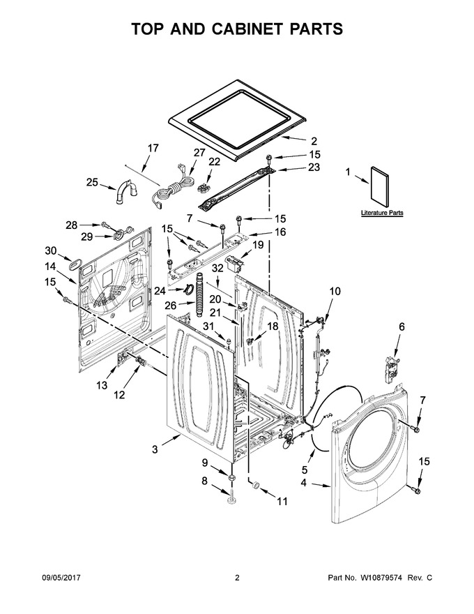 Diagram for WFW87HEDC1