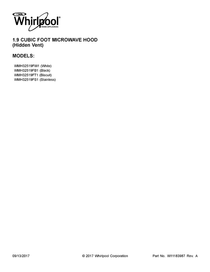 Diagram for WMH32519FT1