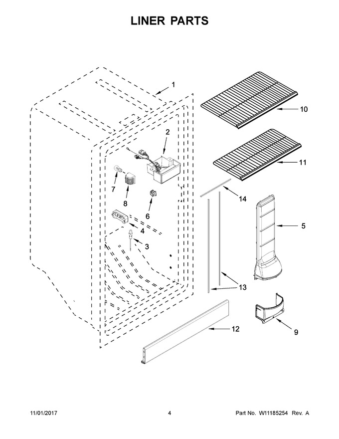 Diagram for WZF34X16DW02