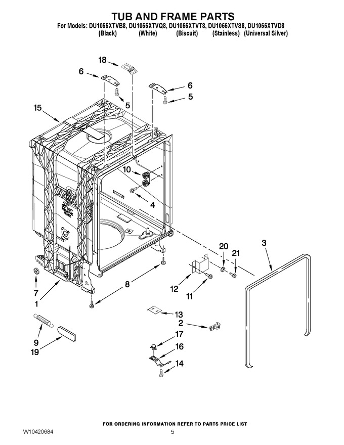 Diagram for DU1055XTVD8