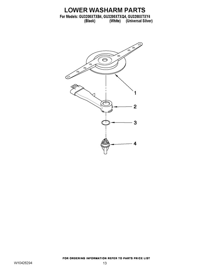 Diagram for GU3200XTXB4