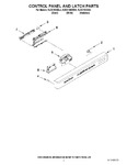 Diagram for 02 - Control Panel And Latch Parts