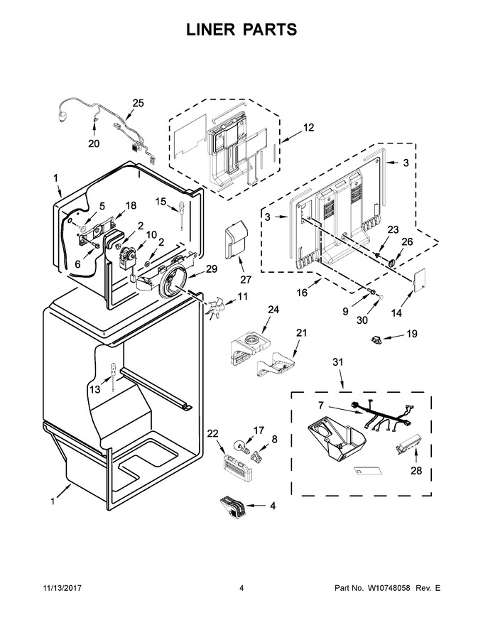 Diagram for WRT138FZDB00