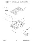 Diagram for 02 - Cooktop, Burner And Grate Parts