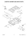 Diagram for 02 - Cooktop, Burner And Grate Parts