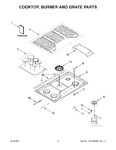 Diagram for 02 - Cooktop, Burner And Grate Parts