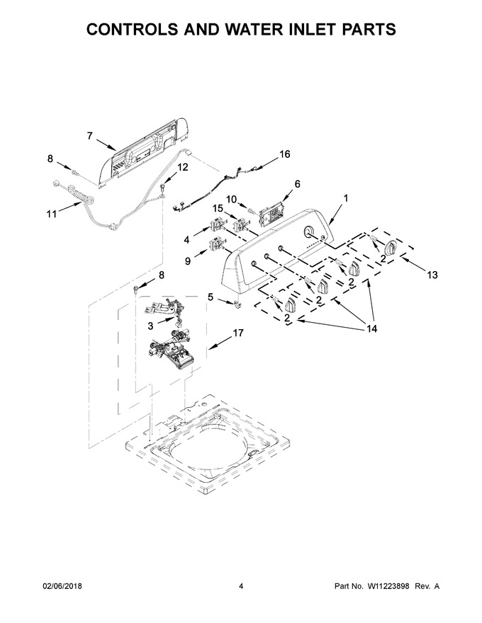 Diagram for WTW4850HW0