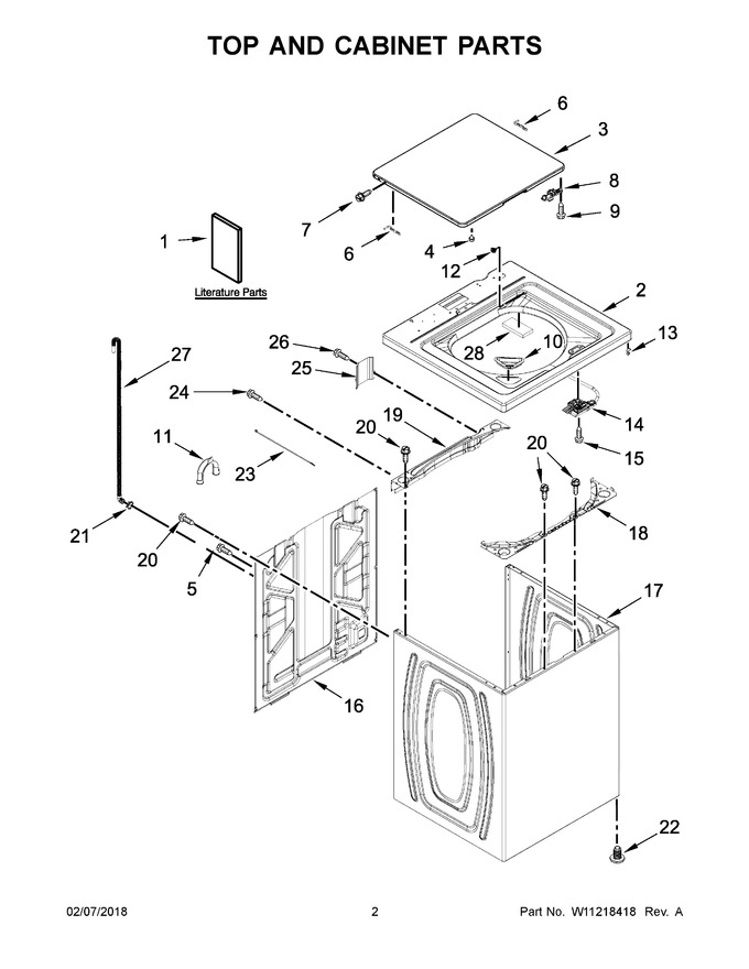 Diagram for WTW4950HW0