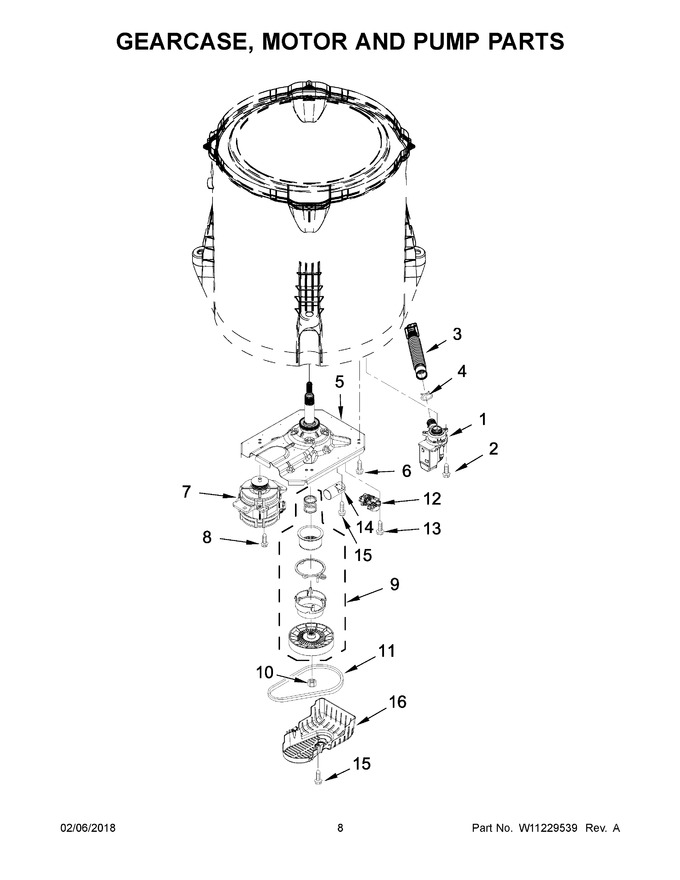 Diagram for WTW4855HW0