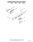 Diagram for 02 - Control Panel And Latch Parts