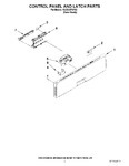 Diagram for 02 - Control Panel And Latch Parts