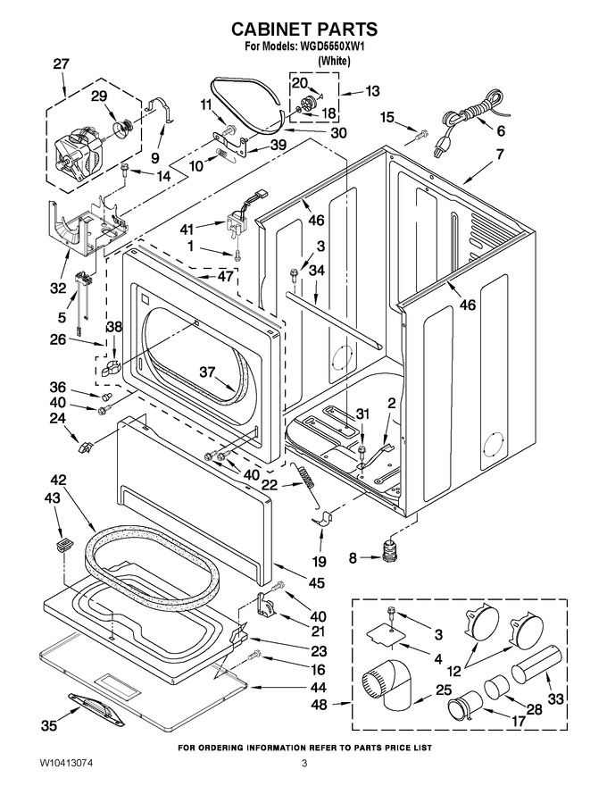 Diagram for WGD5550XW1