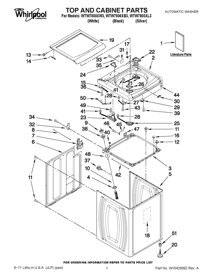 Diagram for WTW7800XB3