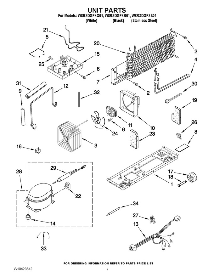 Diagram for W8RXDGFXQ01