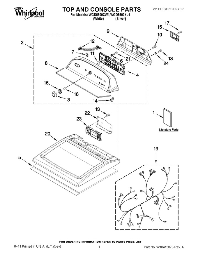 Diagram for WGD5500XW1