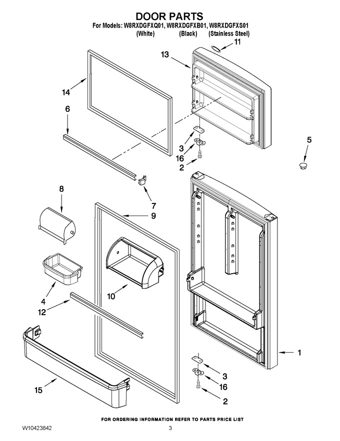 Diagram for W8RXDGFXQ01