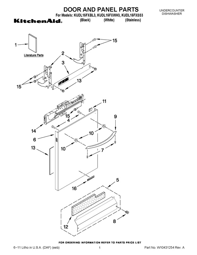 Diagram for KUDL15FXWH3