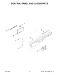 Diagram for 03 - Control Panel And Latch Parts