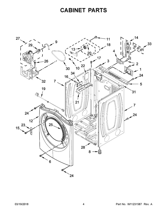 Diagram for WED8540FW2