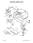 Diagram for 04 - Freezer Liner Parts