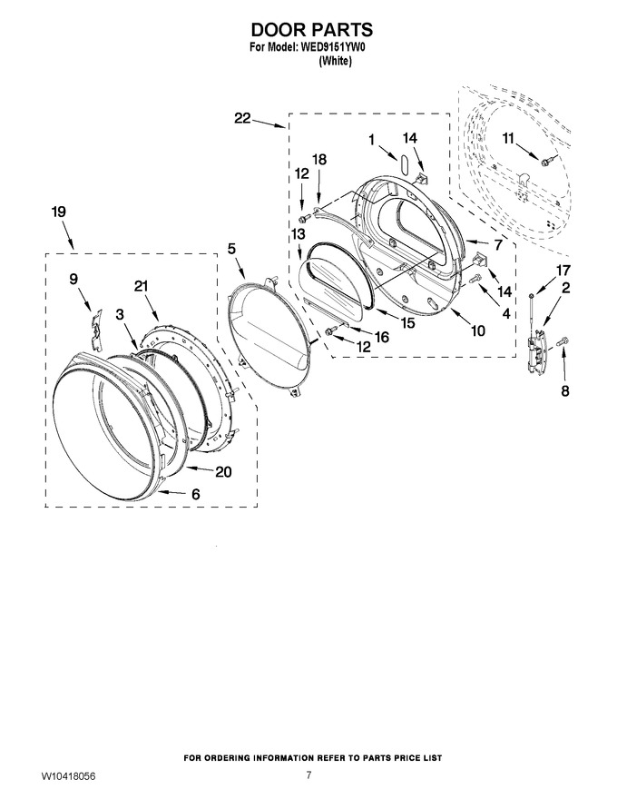 Diagram for WED9151YW0