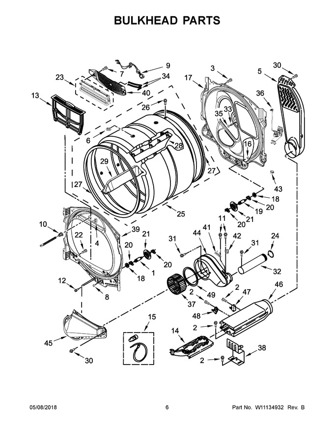 Diagram for WED8500DC4