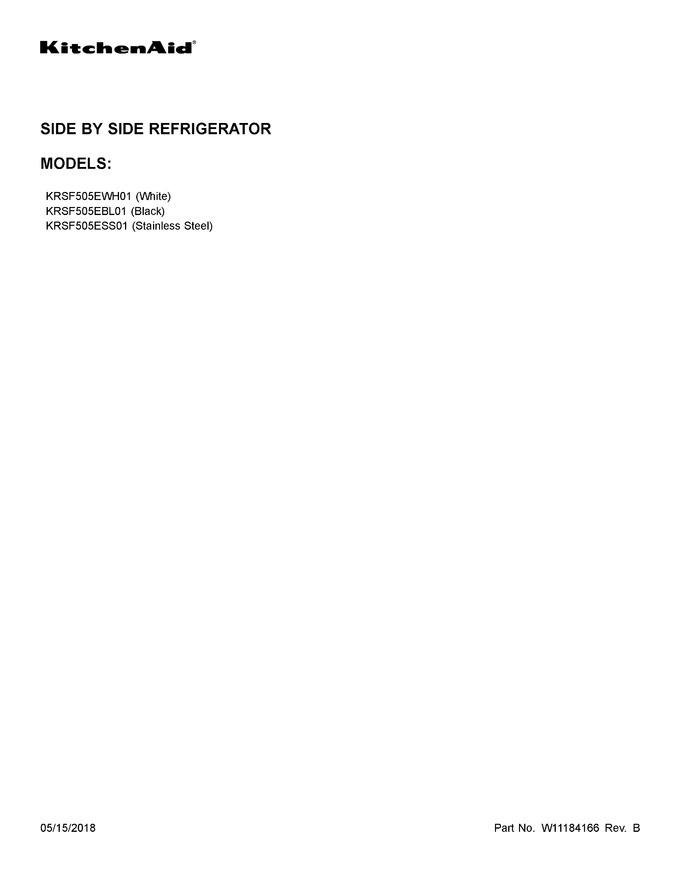 Diagram for KRSF505EWH01