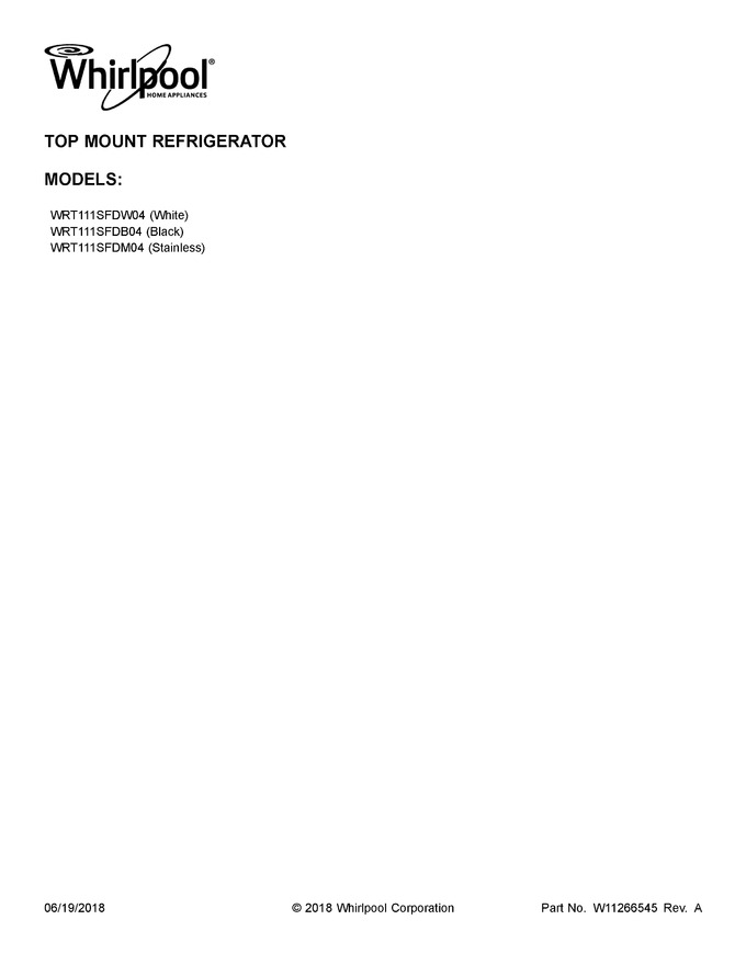 Diagram for WRT111SFDW04