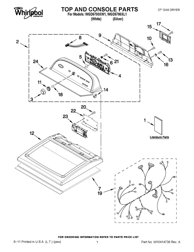 Diagram for WGD5700XW1