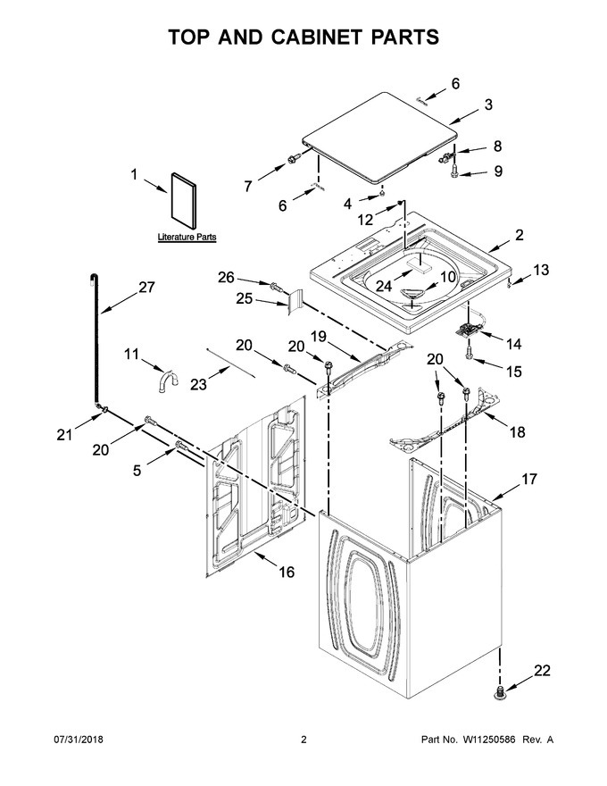 Diagram for WTW4850HW1