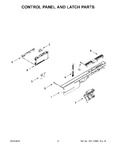 Diagram for 03 - Control Panel And Latch Parts