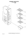 Diagram for 04 - Freezer Liner Parts