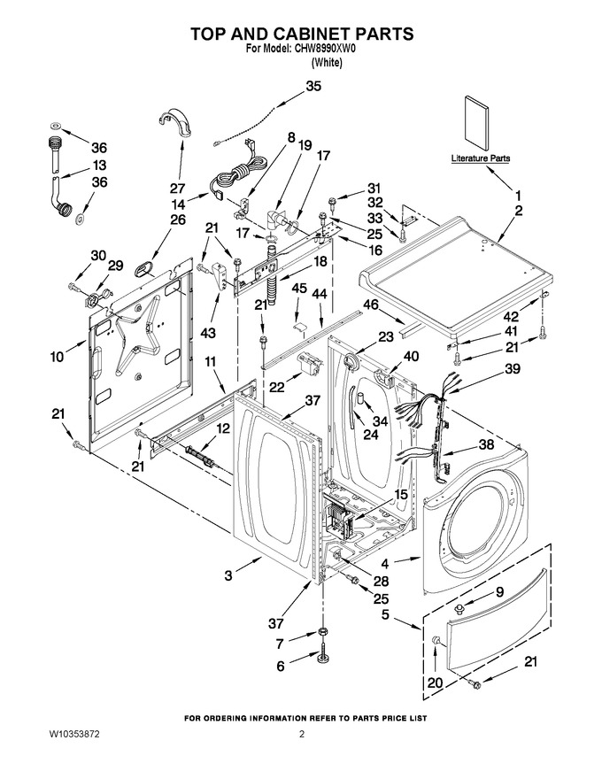 Diagram for CHW8990XW0