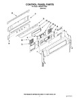 Diagram for 02 - Control Panel Parts