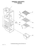 Diagram for 04 - Freezer Liner Parts