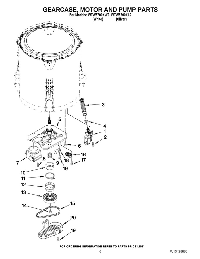 Diagram for WTW5700XW2