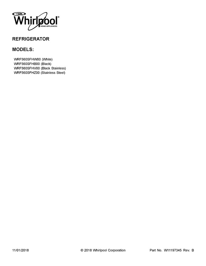 Diagram for WRF560SFHB00