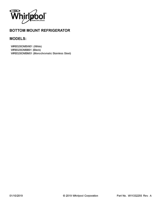 Diagram for WRB329DMBM01