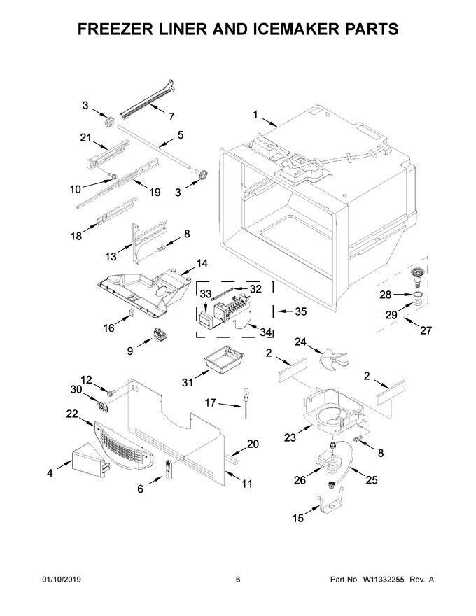 Diagram for WRB329DMBW01