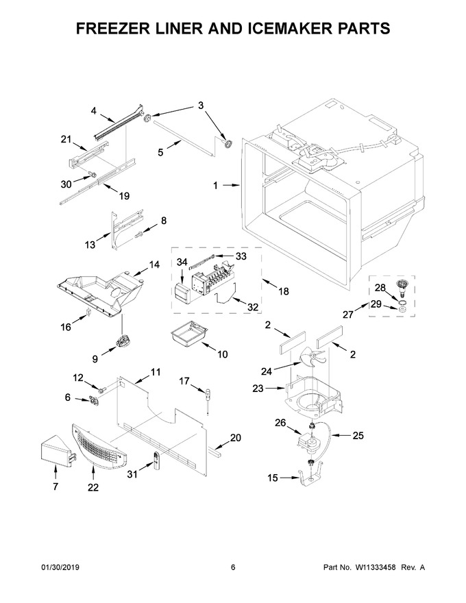 Diagram for WRFA35SWHZ02