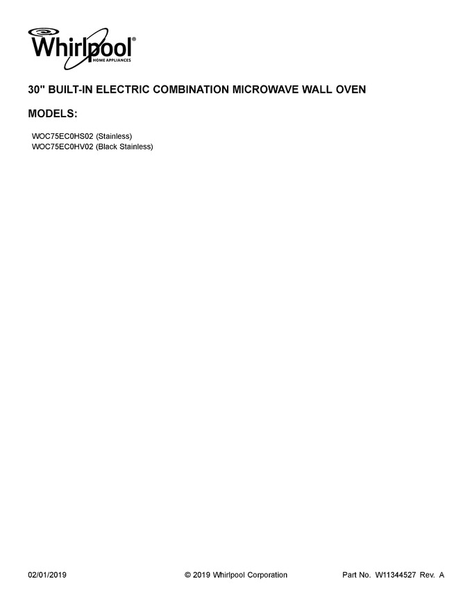 Diagram for WOC75EC0HV02