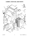 Diagram for 02 - Cabinet, Door And Liner Parts