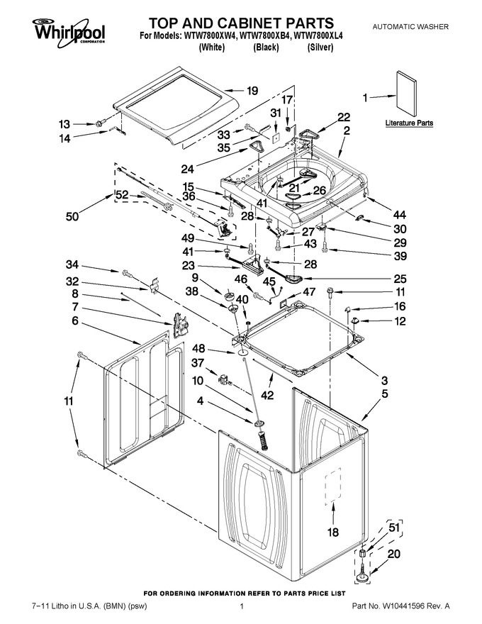 Diagram for WTW7800XL4