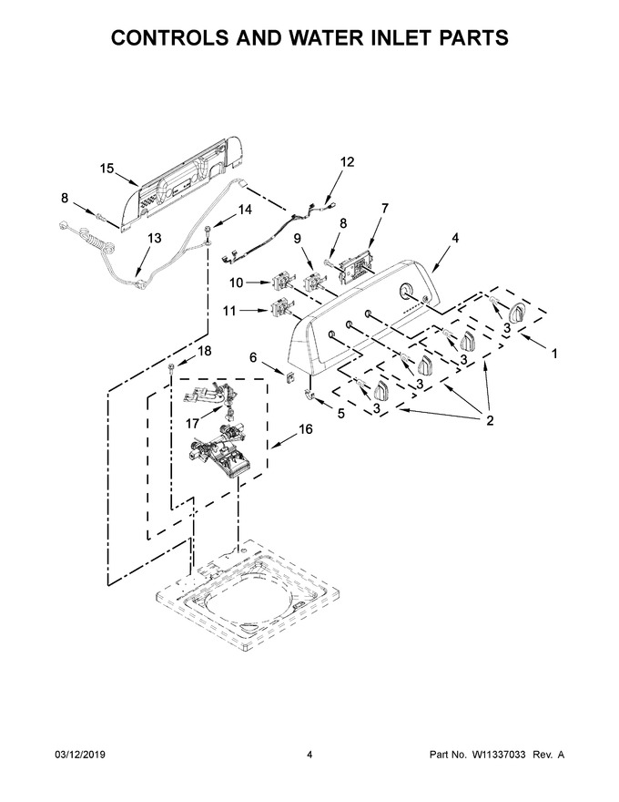 Diagram for WTW4655JW0