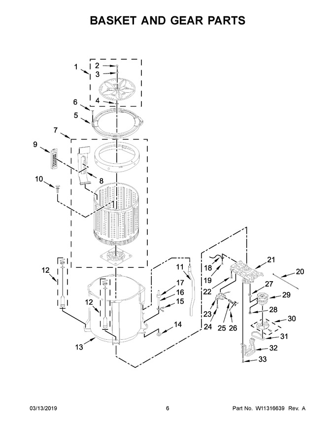 Diagram for WTW2000HW0