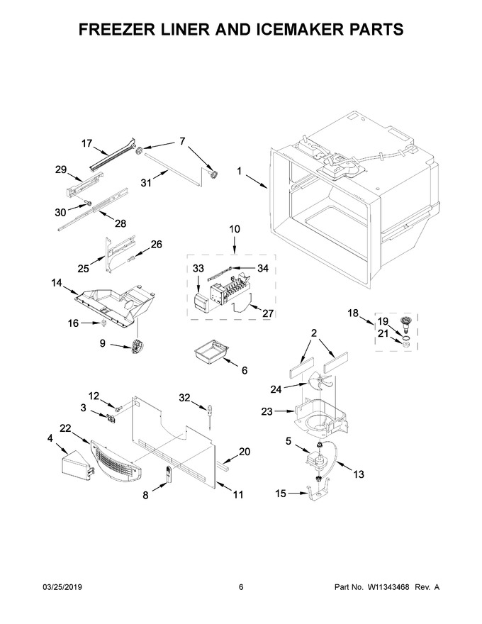 Diagram for WRF535SWHB01