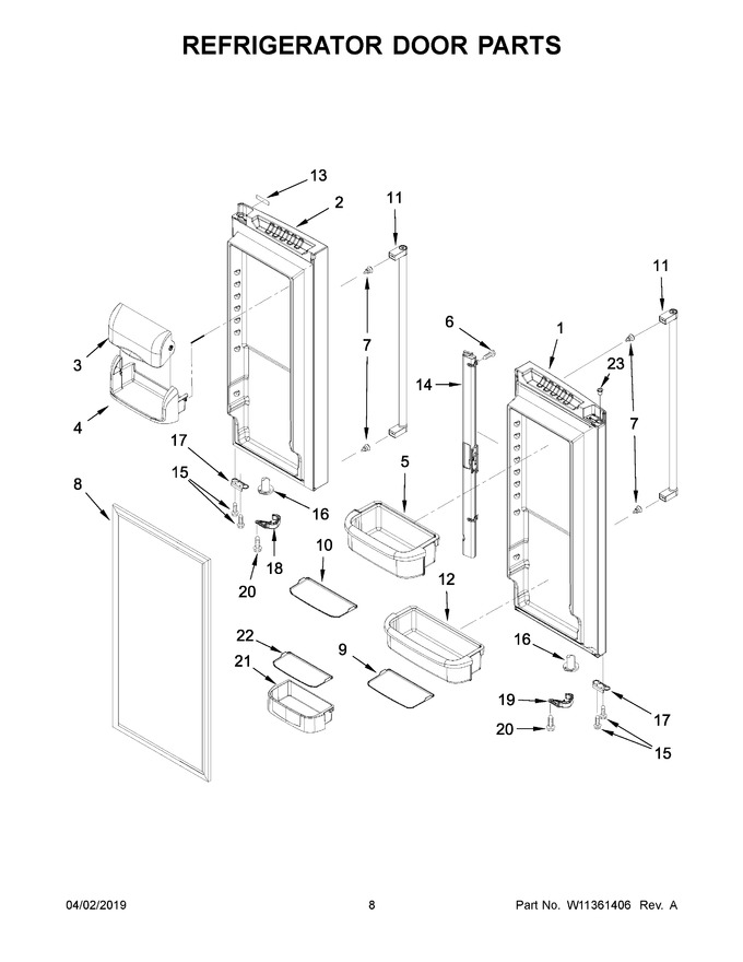 Diagram for KRFF302EWH02